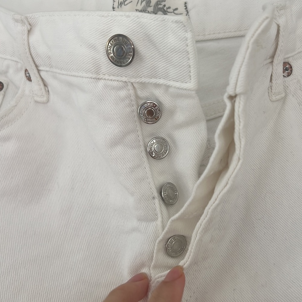 FREE PEOPLE MAGGIE MID RISE STRAIGHT-LEG JEAN SIZE 26 - Picture 3 of 5